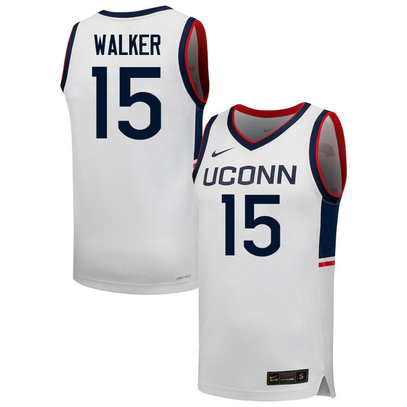 Uconn Huskies #15 Kemba Walker College Basketball Jerseys,Uniforms-Retro White
